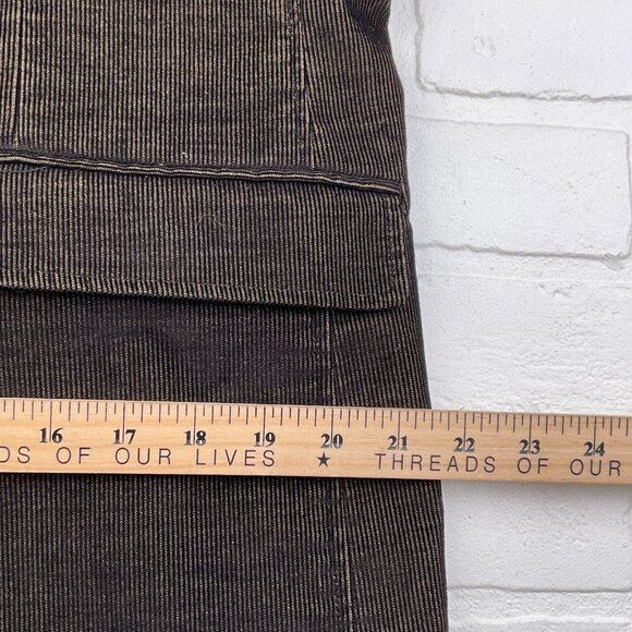 Blue Pronto Uomo Blazer Men‎ Large Black Tan Corduroy Retro Rock Casual Jacket - Picture 10 of 14